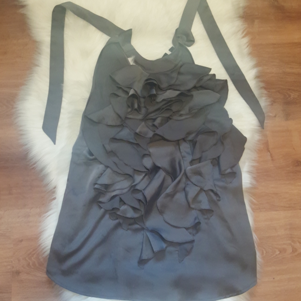 7th Avenue Tie Neck Halter Blouse